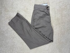 Pantalones de vestir Brooks Brothers para hombre 30x28 marrón Regent Reda Flexo Brooksflex