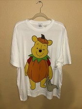 Disney Parks 2025 Halloween Winnie Pooh Pumpkin Tigger 2 Sides T Shirt Size XL