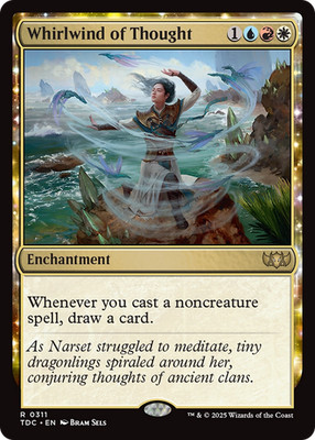 Whirlwind of Thought #311 (LP) Tarkir Dragonstorm TDC Magic MTG