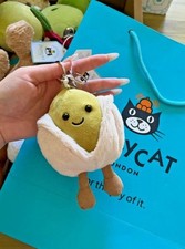 Jellycat Amuseables Horatio Pistachio Plush Bag Charm Keychain NWT