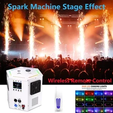 1200W Prismatic Cold Spark Machine RGB Stage Effect DMX Wedding Firework Machine