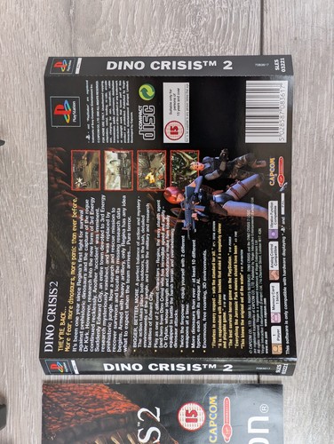Sony Playstation PS1 Game Dino Crisis 2 Capcom PAL*NO GAME* Manual/Case/Coverart - Picture 2 of 14