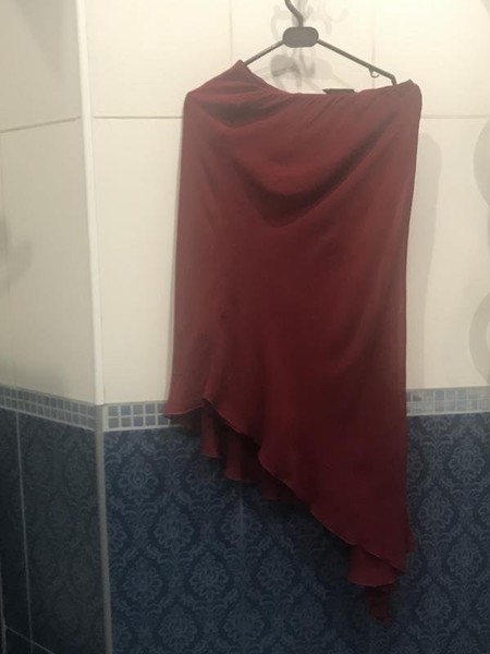 Women Patrizia Pepe Skirt Burgundy Viscose 38