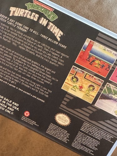 teenage mutant ninja turtles SNES Turtles In Time Plastic Aftermarket Case - Picture 3 of 8