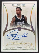 2013-14 Panini Flawless Rookie Autographs Gold #RA-BM Ben McLemore RC Auto /10