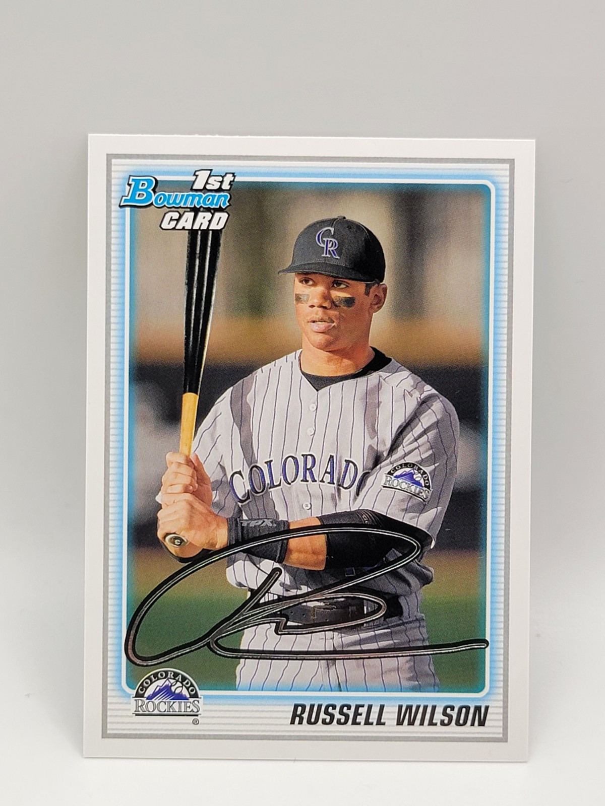 2010 Bowman Draft Russell Wilson 1st Prospect #BDPP47 Rockies Seahawks