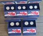 5 2019 Pride of Two Nations Silver American Eagle and Maple Leaf 2 Coin Sets.