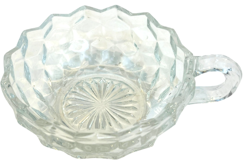 Fostoria American 4.5" Round Nappy Bowl With Handle - Picture 2 of 6