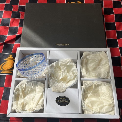 Hoya Crystal Newyork Top Quality Sake Ware Edo Kiriko