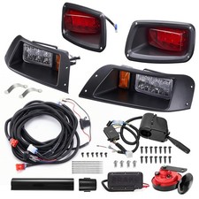 Golf Cart LED Light Kit Compatible with EZGO TXT 1996-2013 Black Electric vvavv