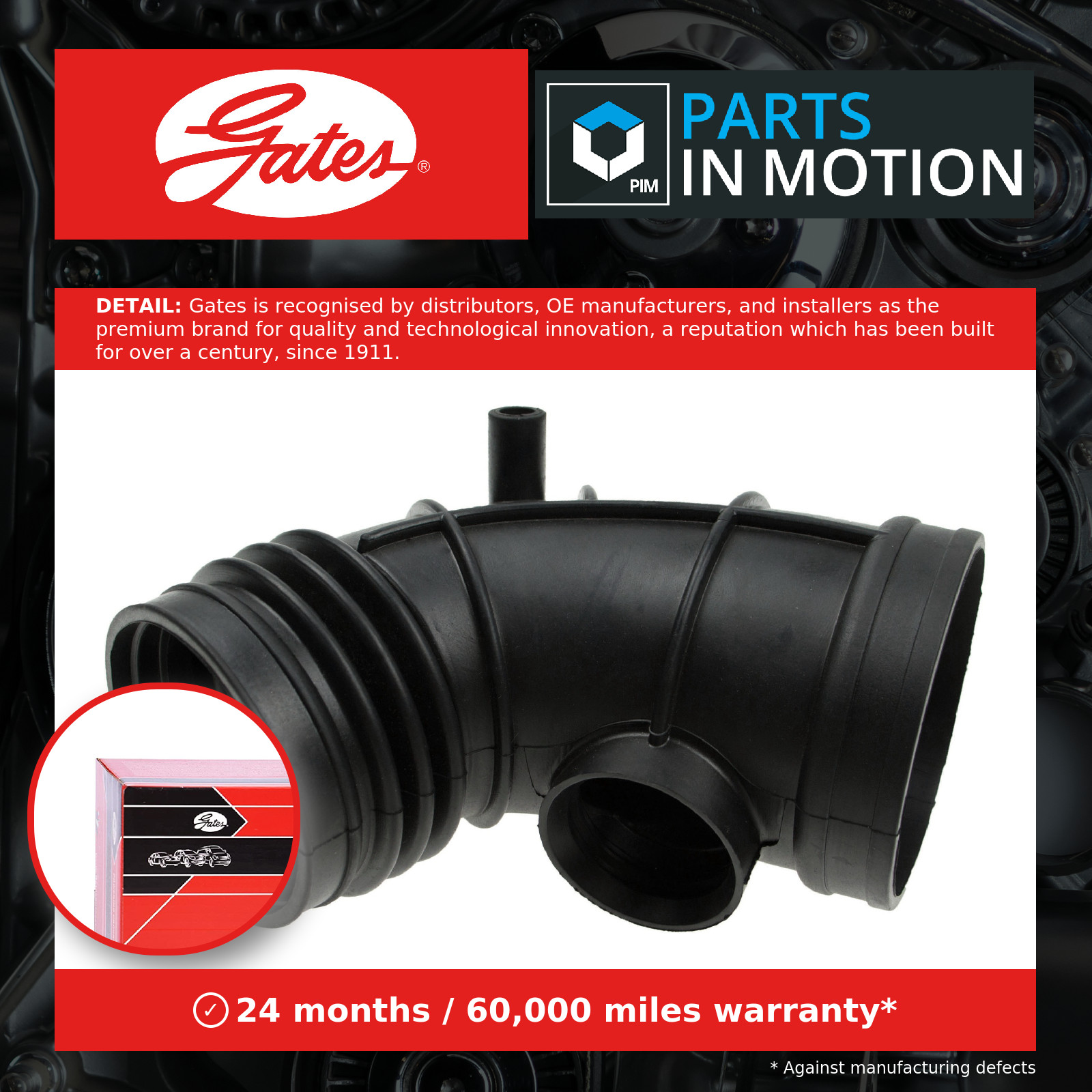 2x ✅Fits GATES-PRZEWODY ANTK1096 AIR SUPPLY HOSE AIR FILTER ⭐UK Seller⭐ - Image 11