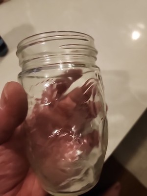 Anchor Hocking Fruit Embossed Jelly Jar Pint