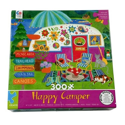 Ceaco Happy Camper Komplettes Puzzle 300 Teile Bunt 19'' x 19''