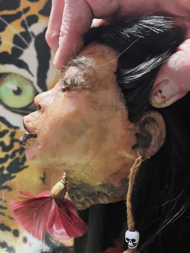 CALIDAD MUSEO ENCOGIDO *MUJER* BRUJA, BRUJA, BRUHAW, VUDÚ, HOODOO, EMBRUJADO - Imagen 9 de 12