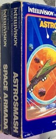 INTELLIVISION 2 CIB GAME LOT SPACE ARMADA /ASTROSMASH CLEANED & TESTED 3/27 #2