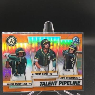 Rivas Deichmann Armenteros 2020 Bowman Talent Pipeline Orange /25 Athletics