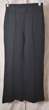 QUINCE Women's Ultra Stretch Ponte Flare Pull-on Pants Sz S Navy
