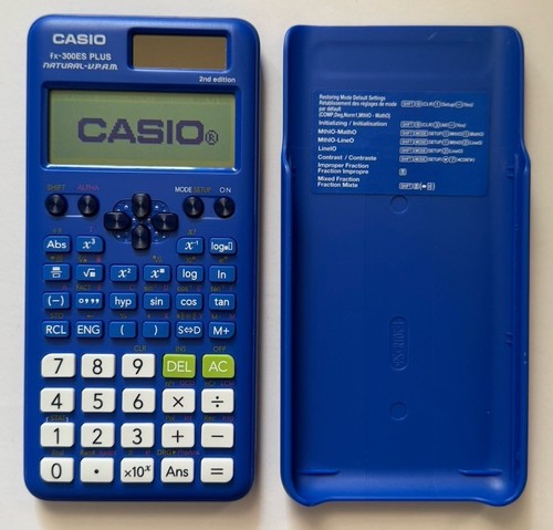 LOT 2 Casio fx-300ES PLUS 2nd edition Blue & Black Scientific Calculators TESTED - Picture 4 of 5