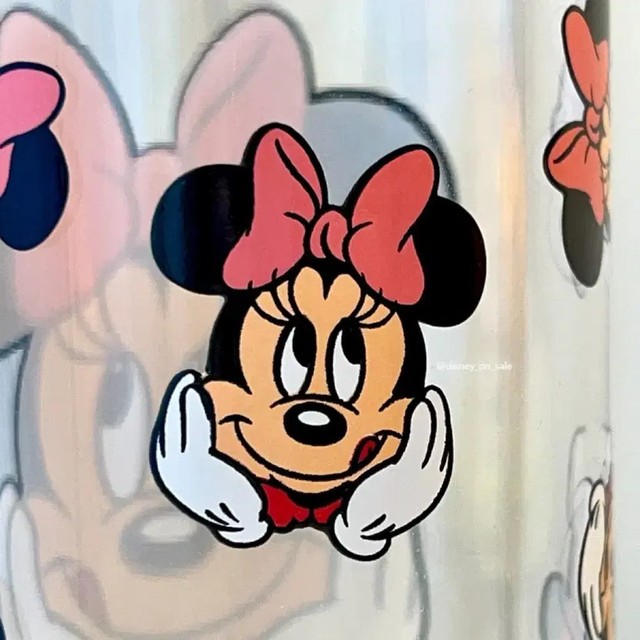 Disney Mini Mouse Glass Cup Vintage Kitchenware