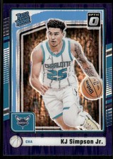 2024-25 Donruss Optic #294 KJ Simpson Jr. Purple Shock