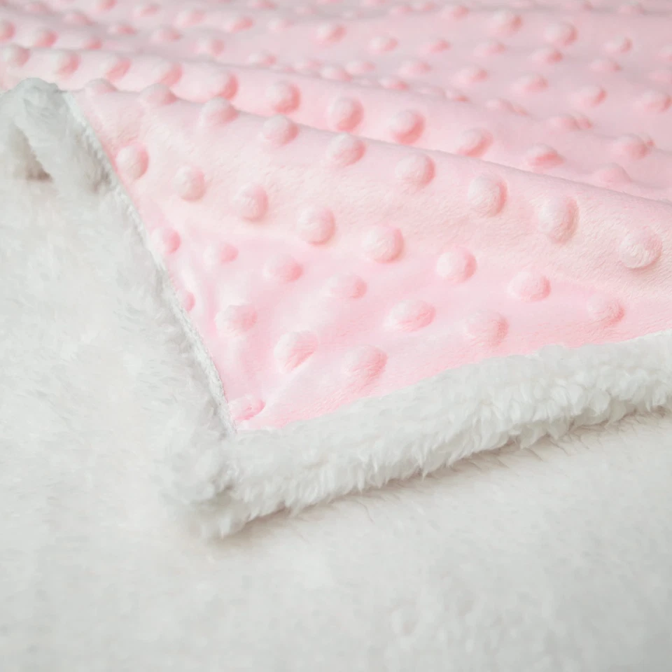 Manta Sherpa de chenilla suave celestial para niños pequeños, cálida y acogedora, rosa, 36" x 48"... Foto 4 de 4