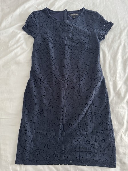 Banana Republic Spitzenkleid, Gr. 4, Dunkelblau, Top Zustand