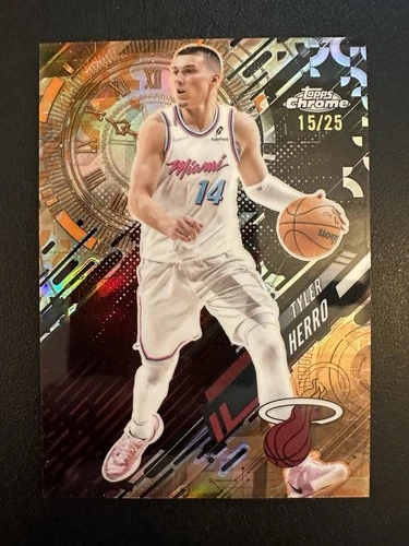 2025 Topps Chrome Update Tyler Herro Base (RAW)