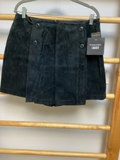 Moving SALE! Women's handmade suede mini skirt  size 14 by Emanuel Liberte