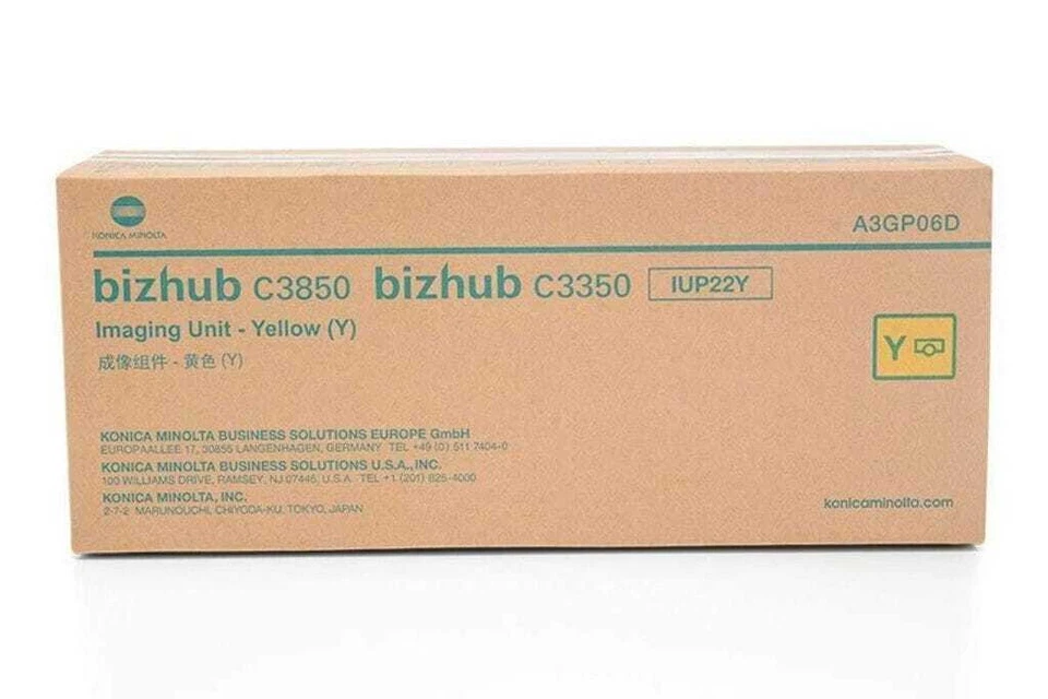 Genuine Konica Minolta IUP22Y Yellow Imaging Unit For Bizhub C3850/C3350