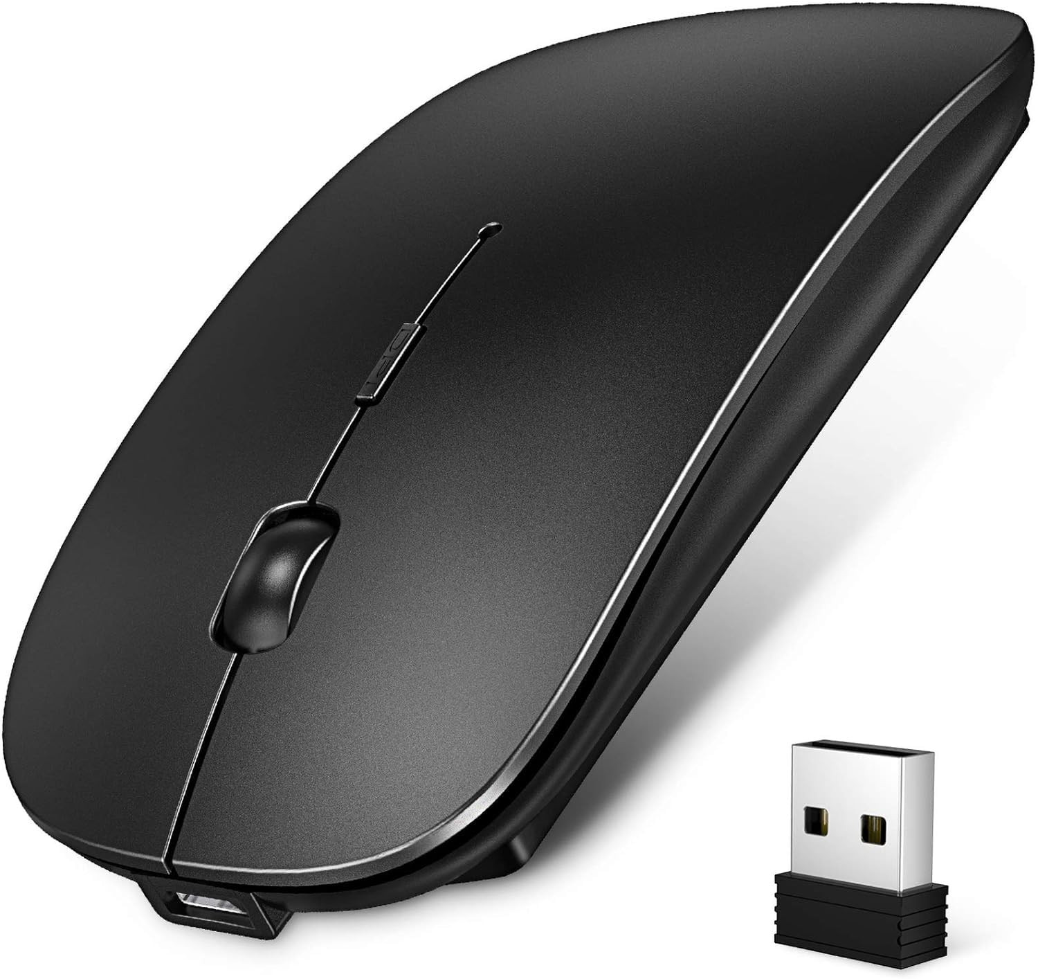 Ultra-Thin Rechargeable Bluetooth Wireless Mouse Quiet Design Energ 600-image