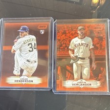 Topps Stadium Club Logan Henderson & Justin Verlander Giants 2 Card Lot