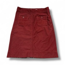 Gap Vintage Red Corduroy Skirt A-Line Knee Length Skirt Size 6