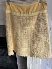 Marc Jacobs Bright Yellow Tweed Skirt Excellent Condition 6