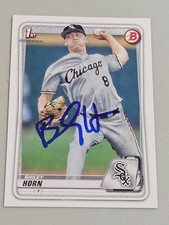 2020 Bowman BAILEY HORN White Sox In-Person Signed Autographed AUTO