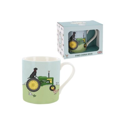 Emma Lawrence grüner Traktorbecher, brandneu und verpackt, UVP 12,99 £