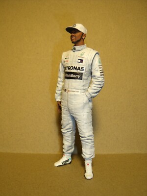 Figurine Lewis Hamilton 1/18 Non Peinte – Résine, Pour Exoto Minichamps Spark, Vroom