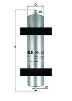 Mahle Original KL478 Kraftstofffilter FüR BMW