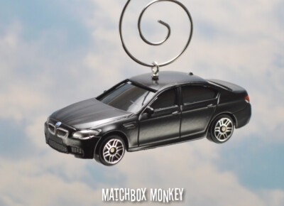 5 Series Executive Car BMW M5 Black Custom Christmas Ornament 1/64