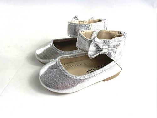 New toddler basic round toe ballet flats zipper loafer shoes Size 3 , 4, 6 - Picture 3 of 8