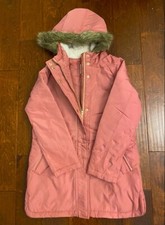 NWT OLD NAVY Girl Faux Fur Hooded Coat XL 14