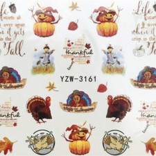 Multicolor Halloween PVC Nail Art Decoration Stickers #889-3161