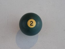 VINTAGE 2.21 Inch Diameter POOL BALL BILLIARD BALL BLUE  2 Solid FREE ShipN 48