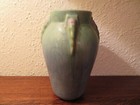 Roseville Arts & Crafts Pottery: Zanesville, Ohio, Blue Topeo Vase, 657, 1934