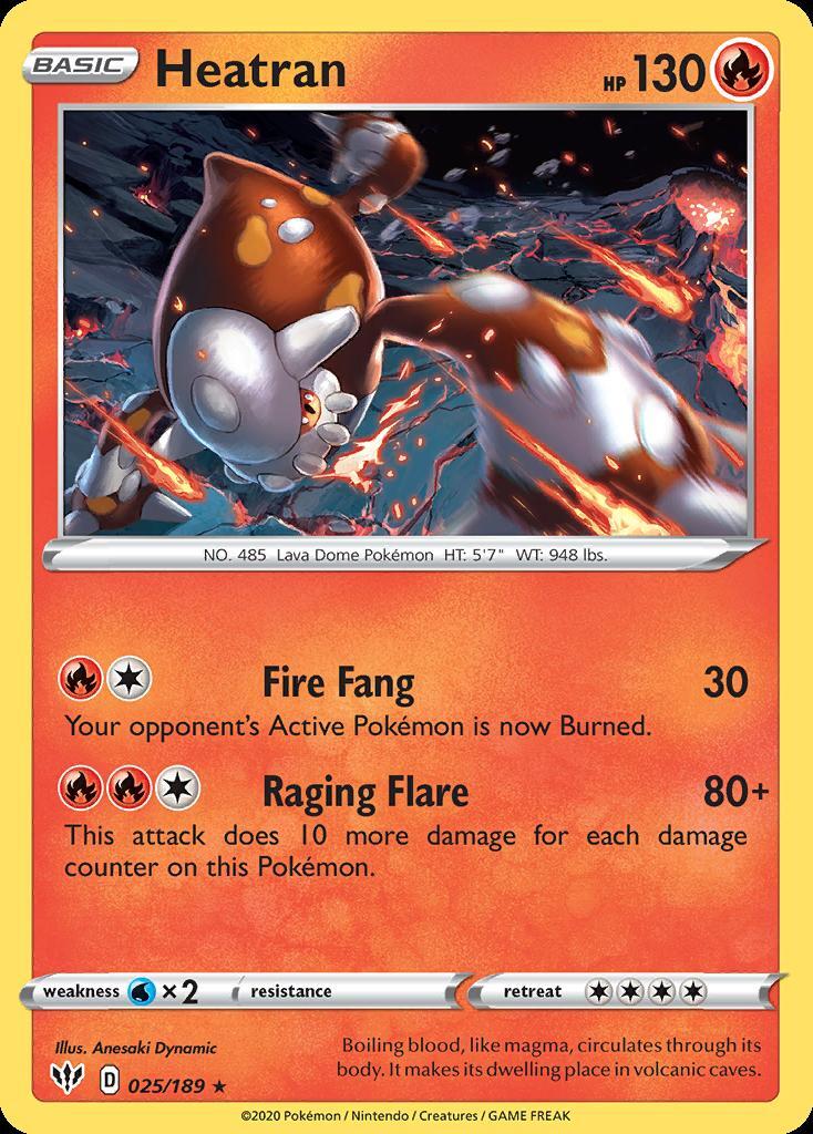 Pokemon Heatran (25/202) Darkness Ablaze LP HOLO