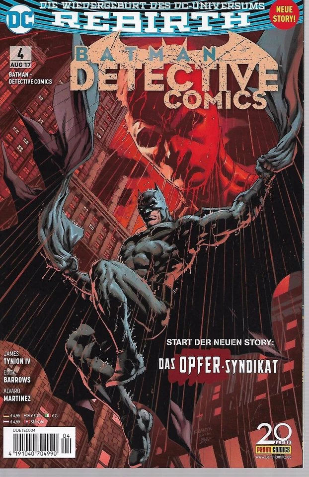 DC Comic - Batman Detective Comics Rebirth Nr. 4 von 2017 - Panini Verlag deut. - Bild 1 von 1