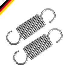 Edelstahl Zugfedern 70mm mit Haken, 2 Stück, robuste Spannfeder für DIY, Spie...