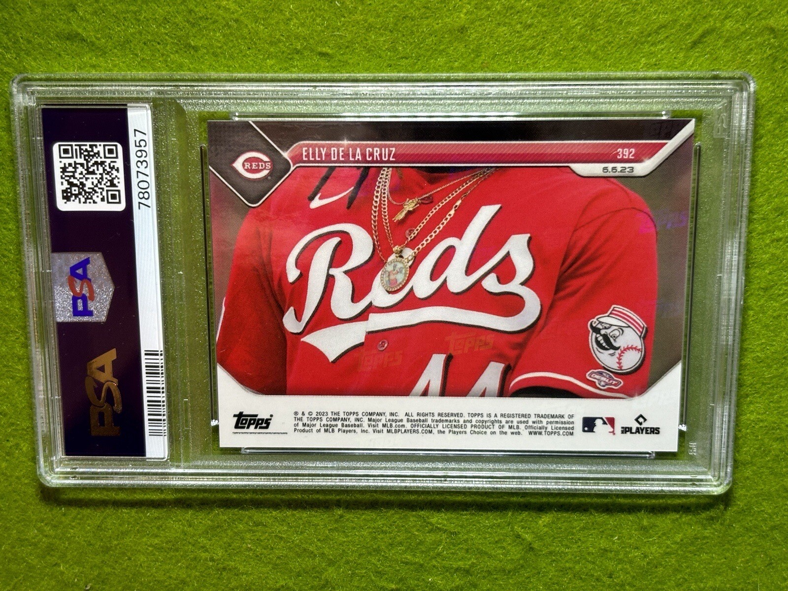 Elly De La Cruz PSA 10 ROOKIE CARD /25773 SP REDS RC 2023 Topps Now CALL-UP   rc view 23