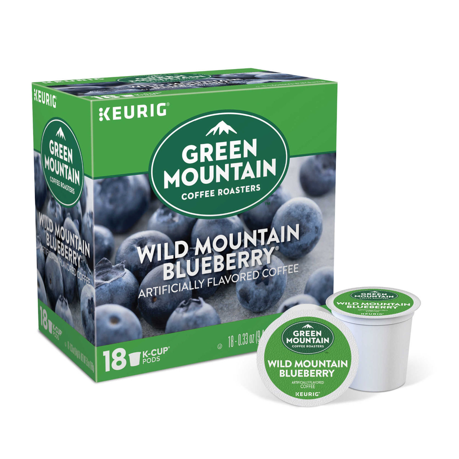 Green Mountain Wild Mountain Blueberry 18 to 144 Keurig K cups Pick Any Quantity