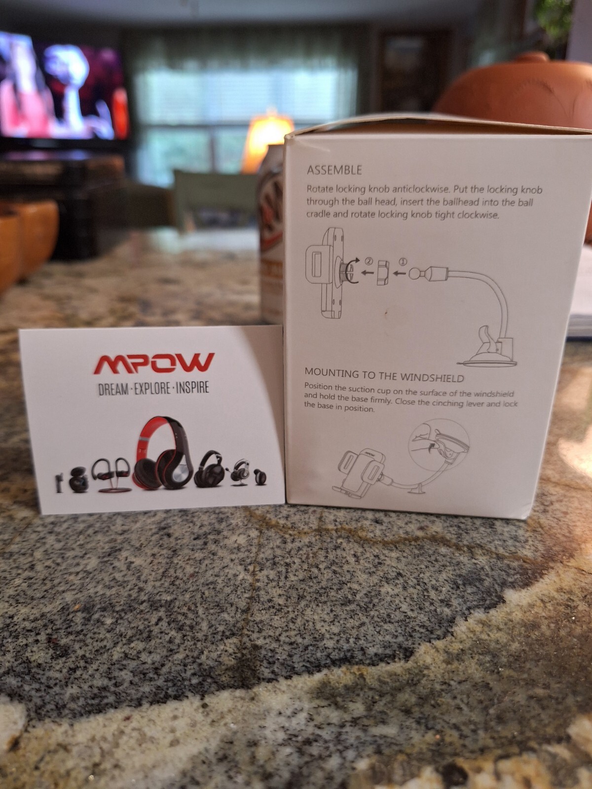 Windshield Car Mount  Holder For Cell Phone MPOW Grip Flex N