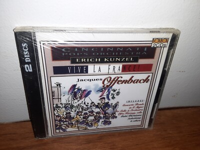 ERICH KUNZEL/CINCINNATI POPS Vive La France! CD Jacques Offenbach 2-Disc Set NEW